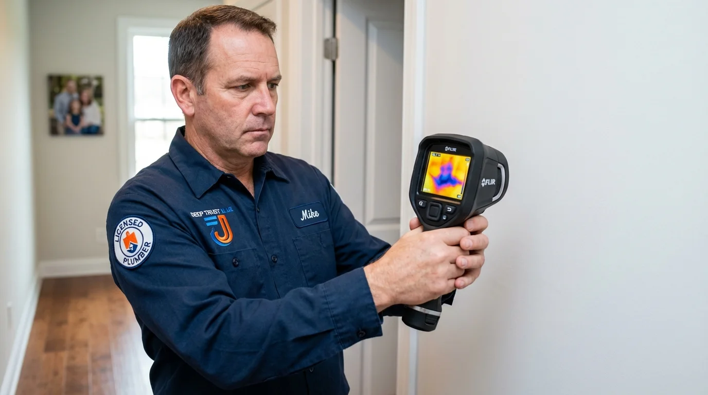 Thermal imaging leak detection by Johns Plumbing LLC in Gnadenhutten